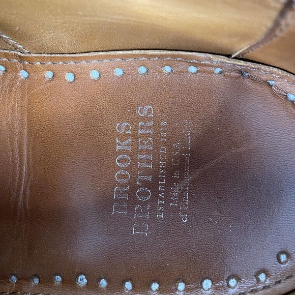 Made in USA Brooks Brothers Mens CapToe Goodyear Brown Oxfords Size 10D 55926026